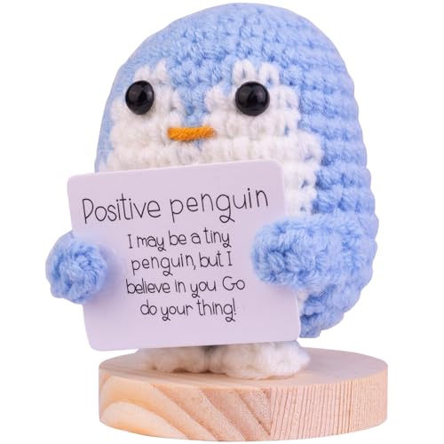 Mwmoeen Lustiger Positiver Pinguin, Positive Kartoffel Pocket Hug Geschenke Beste Freundin Geschenke für Freundin Kleine Geschenke für Frauen von Mwmoeen