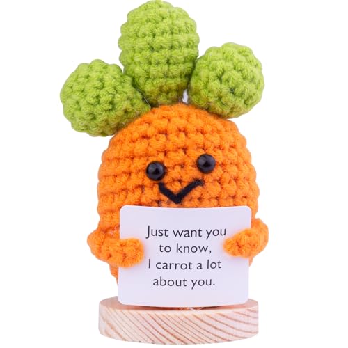 Mwmoeen Pocket Hug Positive Kartoffel Puppe, Lustige Positive Potato Strickpuppe Motivationsgeschenke Beste Freundin Geschenke für Freundin Kleine Geschenke für Frauen(E19) von Mwmoeen