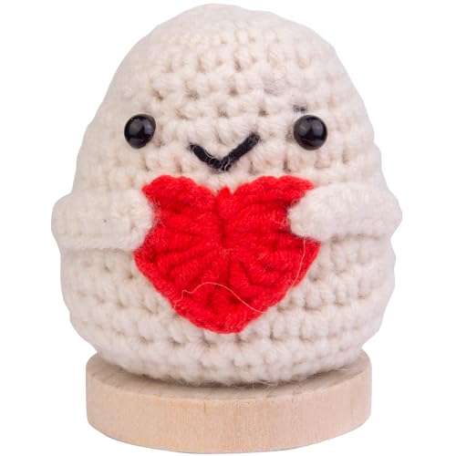 Mwmoeen Pocket Hug Positive Kartoffel Puppe, Lustige Positive Potato Strickpuppe Motivationsgeschenke Beste Freundin Geschenke für Freundin Kleine Geschenke für Frauen(E3) von Mwmoeen