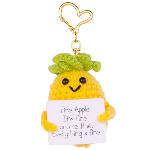 Mwmoeen Positive Potato Pocket Hug, Lustige Positive Kartoffel, Handgestrickte Kartoffelpuppe aus Wolle Motivationsgeschenke, Beste Freundin Geschenke für Freundin Kleine Geschenke für Frauen(L8) von Mwmoeen