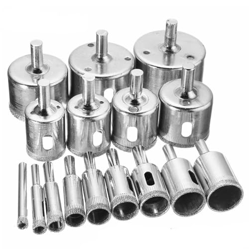Mwqpgyh Bohrerset | 16-teilige Fliesenbohrer für Keramik,Hartmetall Lochbohrer für Keramik Marmor Granit Stein Mwqpgyh Bohrerset | 16-teilige Fliesenbohrer für Keramik,Hartmetall Lochbohrer für Keramik Marmor Granit Stein von Mwqpgyh