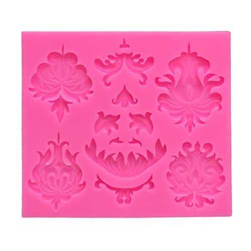 6 Cavities Relief Pattern Moulds Vintage Silicone Cake Fondant Moulds For Decorating Cake Lace Border Sugarcraft Candies von Mxming