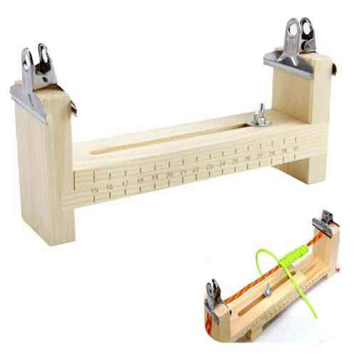 MxyVrix Holz Paracord Jig Handseilsteller, Bring zwei Clips mit, U-Form Holzrahmen Handseil Jig Kit für DIY Handseil Geeignet für Eltern-Kind-Aktivitäten, die praktische Fähigkeiten verbessern von MxyVrix