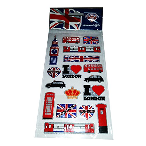 I Love London Aufkleberset, Souvenir/Erinnerungsstück, Sammelsticker mit allen berühmten Symbolen von London, lustiges UK-Souvenir zum Sammeln, einzigartig und pädagogisch von My London Souvenirs