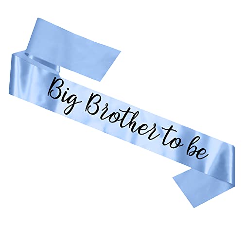 Big Brother to Be – Big Sister to Be Schärpe,Baby Blue & Baby Pink,Ältere Geschwister,Neugeborenes Baby,Babyparty,Geschlecht Offenbarung,Schwangerschaftsankündigung (Big Brother to be – Baby Blue) von My Pretty Little Gifts