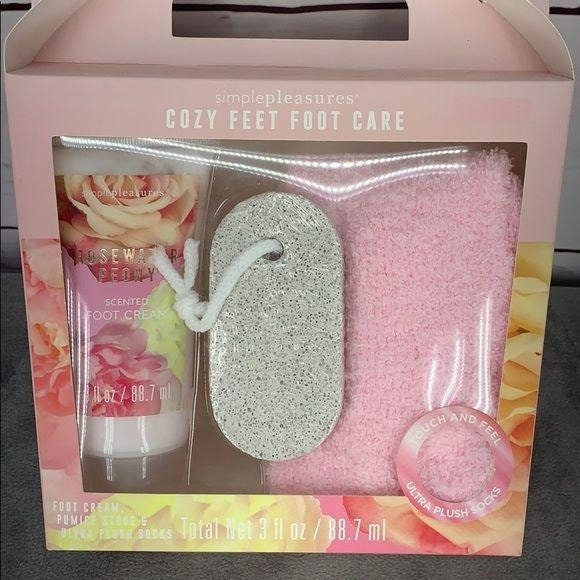 Einfache Freuden Kuschelfüße Fußpflege Rosewater Pfingstrose Geschenkset von MyCountryBunny