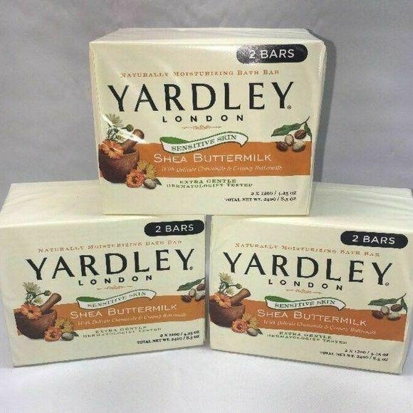 Yardley Shea Buttermilk Kamille 100 G Empfindliche Haut 6 Riegel Seife von MyCountryBunny