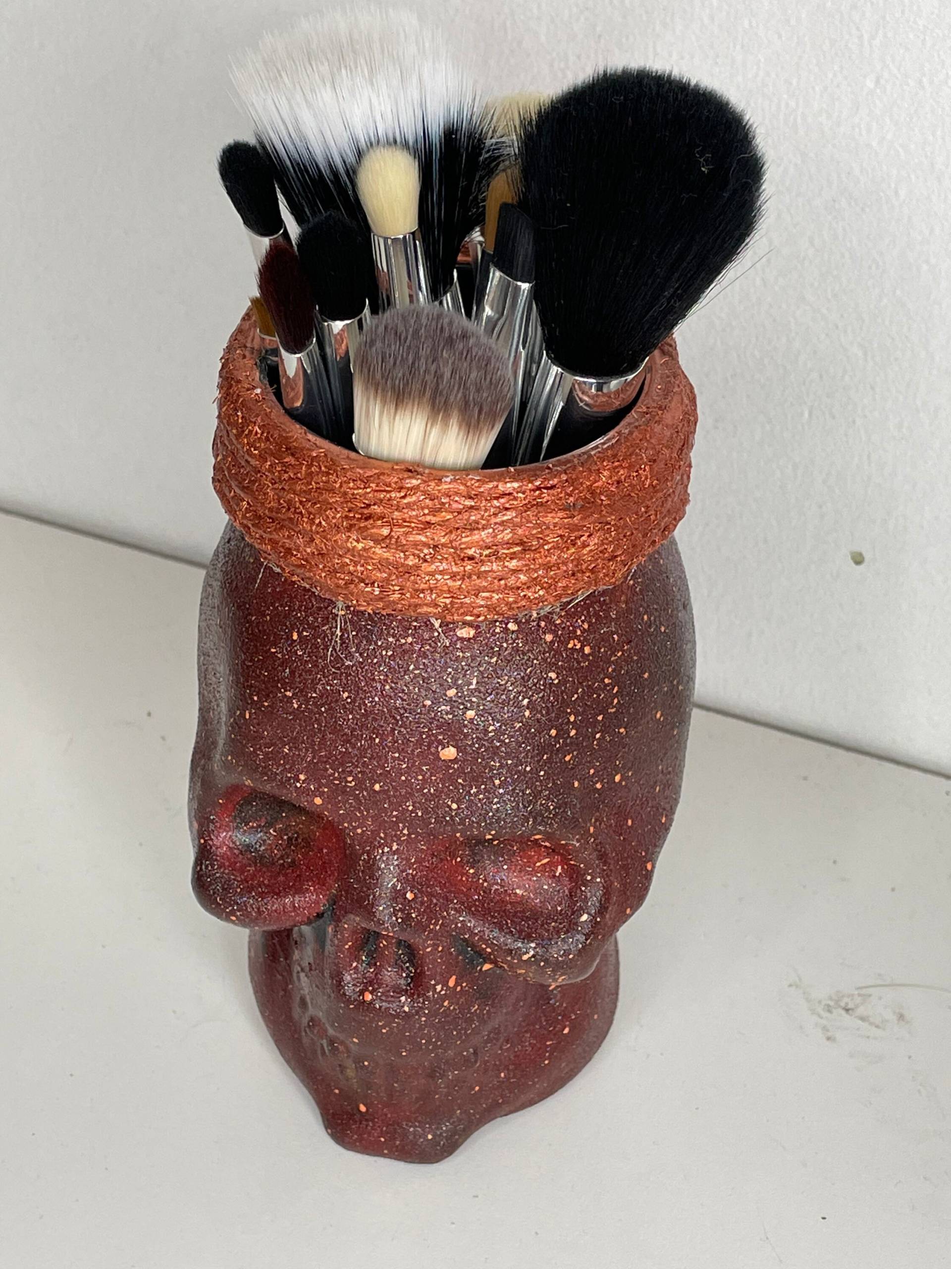 Galaxy Skull Mason Jar Pinselhalter/Kleine Vase von MyDarkenedSoul