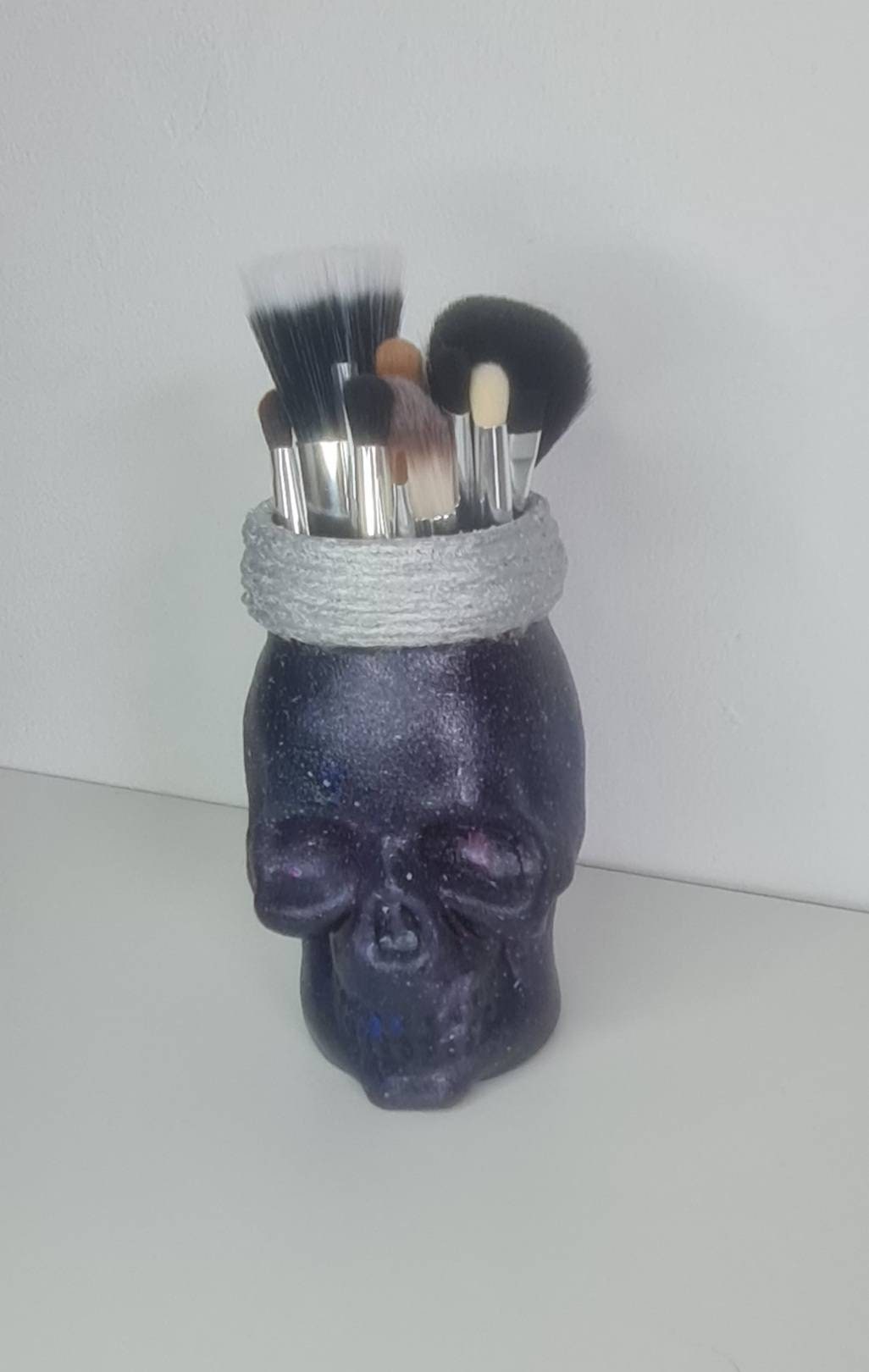 Galaxy Skull Mason Jar Pinselhalter/Kleine Vase von MyDarkenedSoul