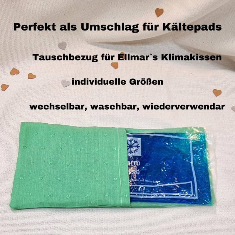 Dotty-Collection Grün Überzug Für Wärme - Und Kältekompressen Personalisierbar. Verschiedene Größen. Tauschhülle Wärmekissen von MyEllmar