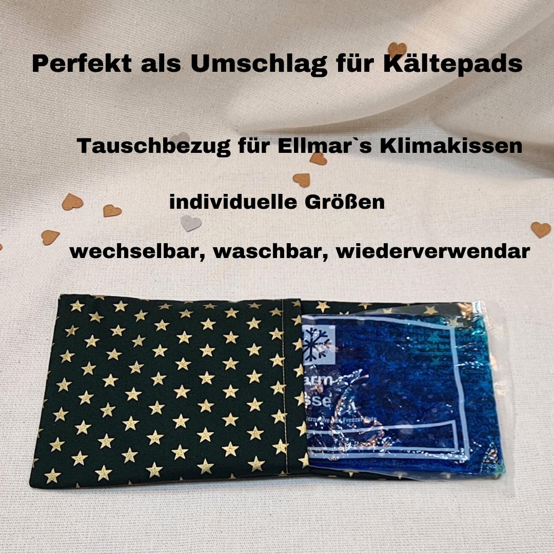 Wechselbezug Goldstern-Collection Blue Für Wärme - Und Kältekompressen Personalisierbar. Verschiedene Größen. Tauschhülle Wärmekissen von MyEllmar