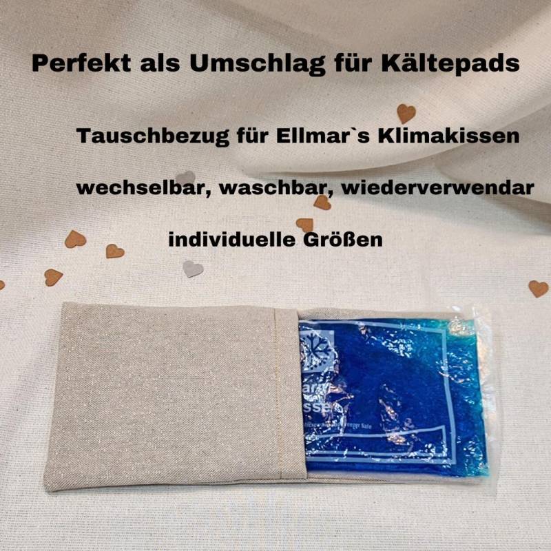 Wechselbezug Uni-Collection Gold Canvas Für Wärme - Und Kältekompressen Personalisierbar. Verschiedene Größen. Tauschhülle Wärmekissen von MyEllmar