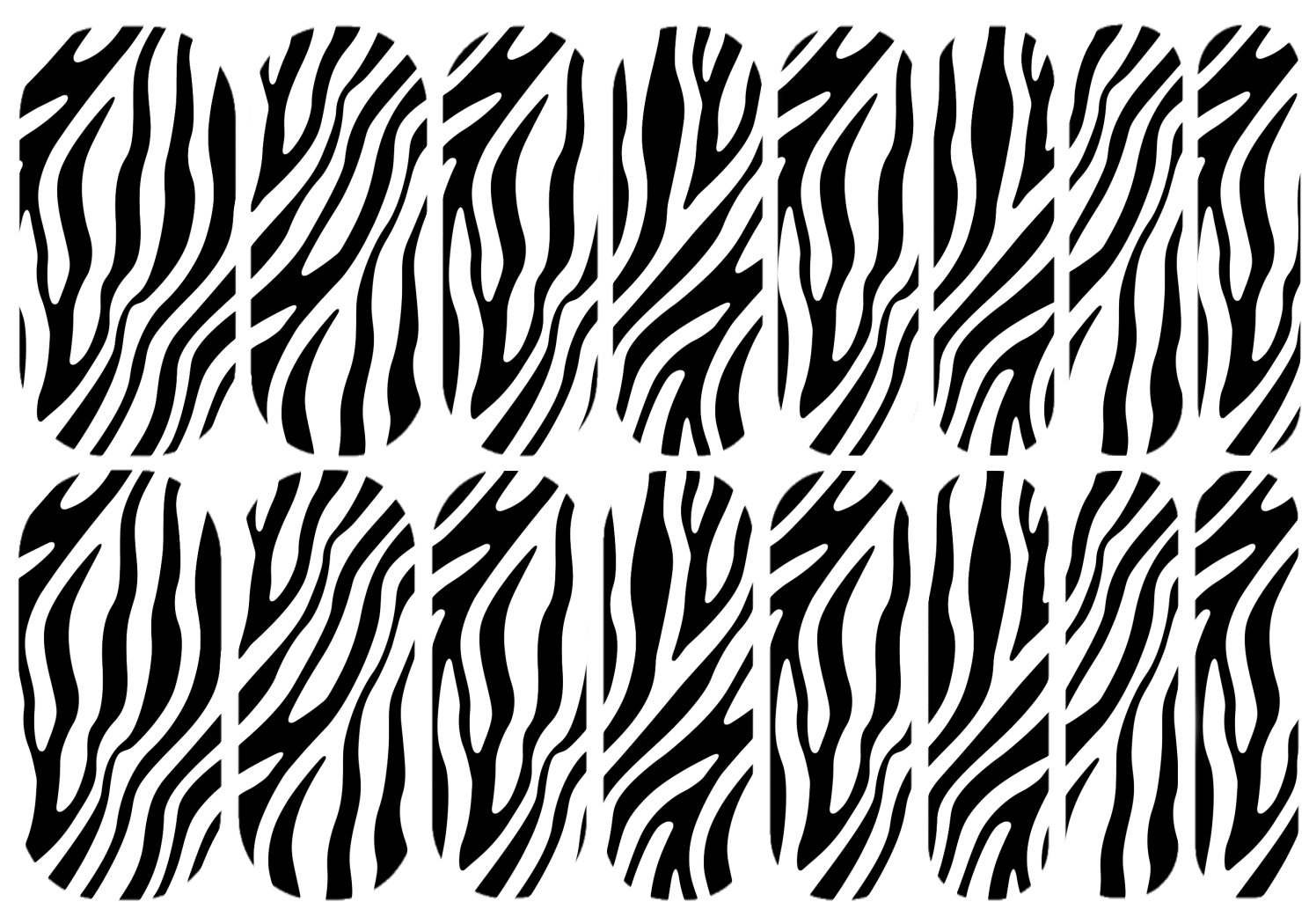 Nailart Tier Zebra Abziehbilder Wasserrutsche, Nail Wasserrutschen, Wasser Decals, Nailart, Nagelsticker, Wraps von MyLuxeOccasion