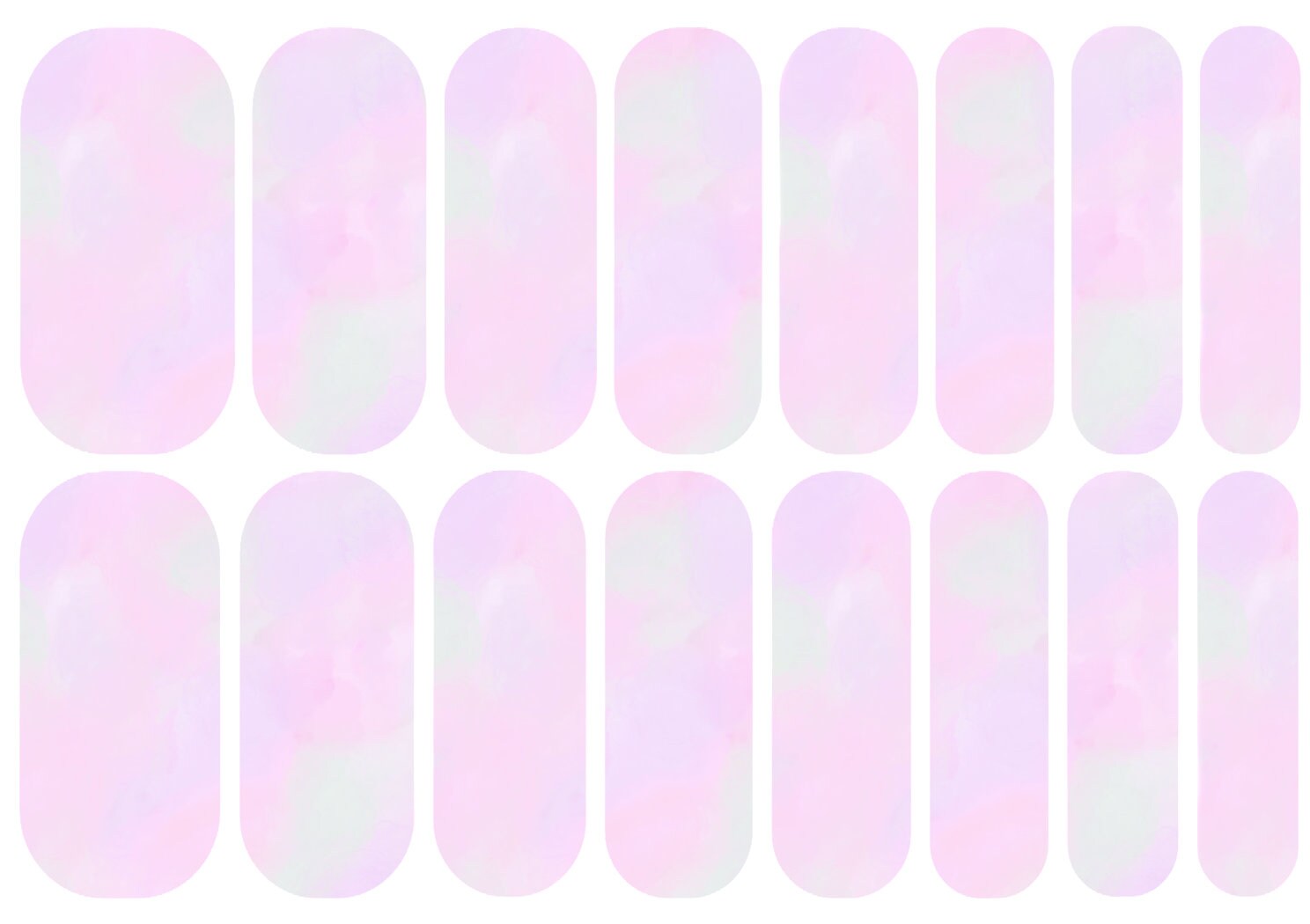 Pink Tie Dye Nail Decals Wraps | Nagel Aufkleber Wasserrutschen Wasser Nailart Kurz Mittel Lang Extra von MyLuxeOccasion