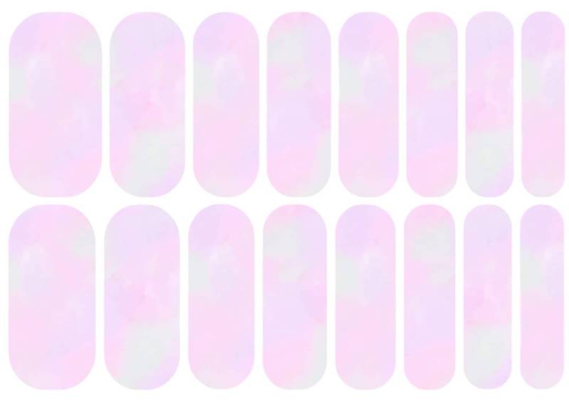 Pink Tie Dye Nail Decals Wraps | Nagel Aufkleber Wasserrutschen Wasser Nailart Kurz Mittel Lang Extra von MyLuxeOccasion