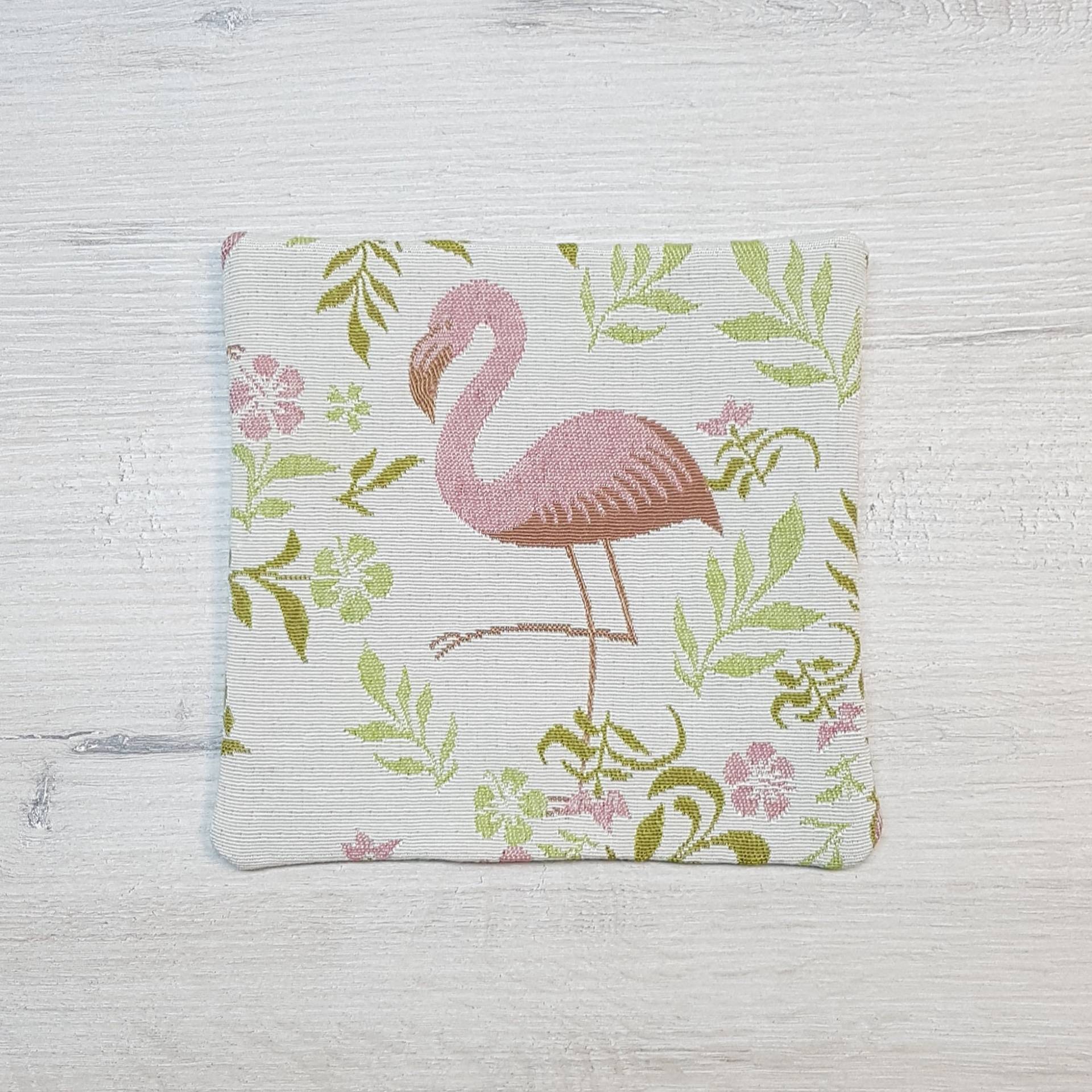 Kirschkernkissen Personalisiert/Rapssamenkissen Wärmekissen Waschbar Kühlkissen Körnerkissen Flamingo Vogel von MyMarelle