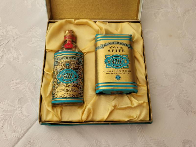 4711 Kölnisch Wasser Set Eau De Cologne & Creme Seife 100G Vintage von MyStyleFashionCo