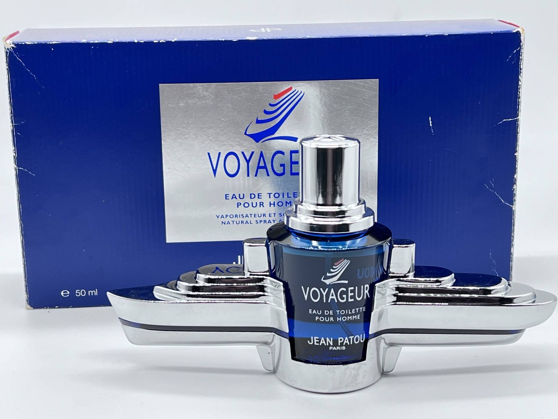 Voyageur | 1994 Jean Patou Eau De Toilette Für Herren 50 Ml Mit Seinem Metallschiff Natural Spray Erste Version Rarität von MyVintageGadgets