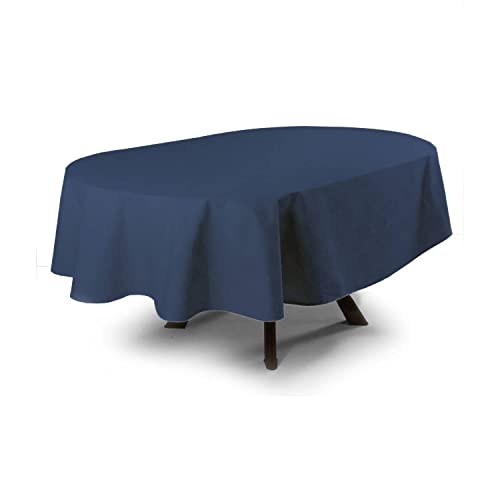 MyVorrei Tischdecke, oval, schmutzabweisend, abwaschbar, Schleife aus Polyester, 100 % 180 x 220 cm von MyVorrei