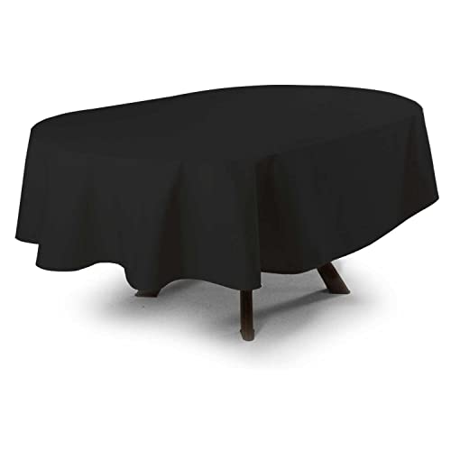 MyVorrei Tischdecke, oval, schmutzabweisend, einfarbig, Polyester, 100 % 180 x 220 cm von MyVorrei