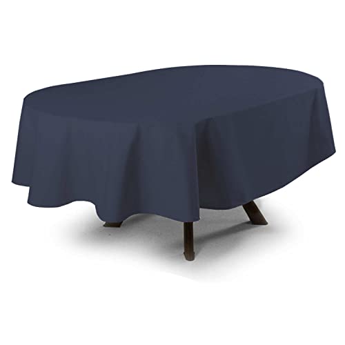MyVorrei Tischdecke, oval, schmutzabweisend, einfarbig, Polyester, 100 % 180 x 270 cm von MyVorrei