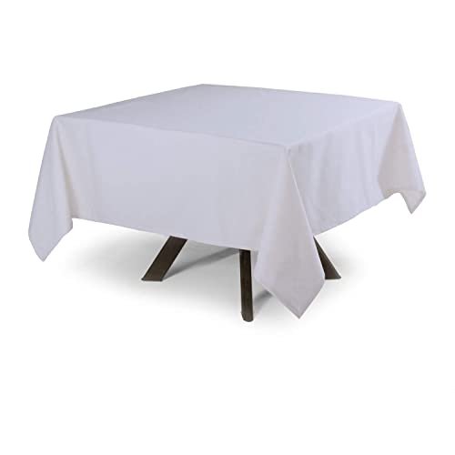 Quadratische abwaschbare Tischdecke, schmutzabweisend, Hand-Optik, Leinenoptik, 100 % Polyester, 220 x 220 cm von MyVorrei