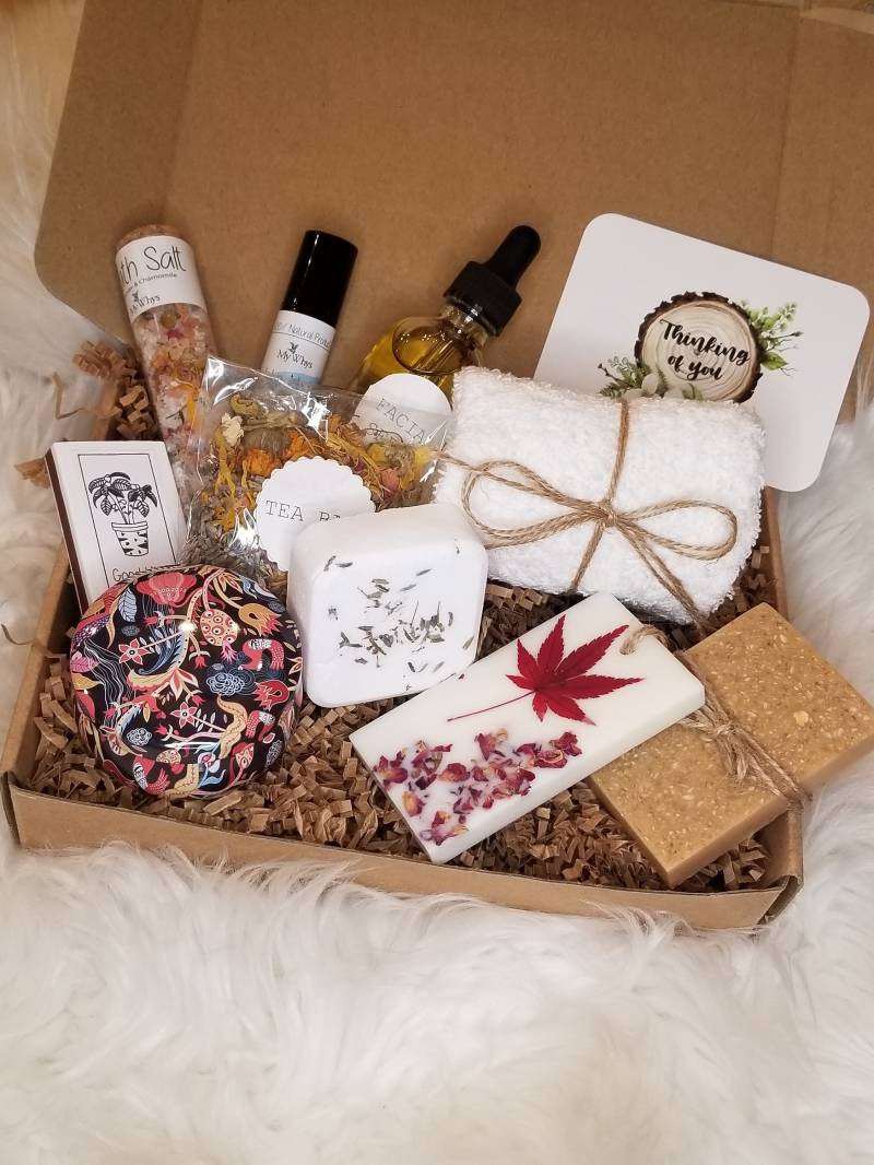 Ganz Natürliches Spa-Paket, Spa-Geschenkbox, Thinking Of You-Pflegepaket, Verwöhnkorb, Umarmungsbox, Bade - Und Beauty-Set von MyWhys