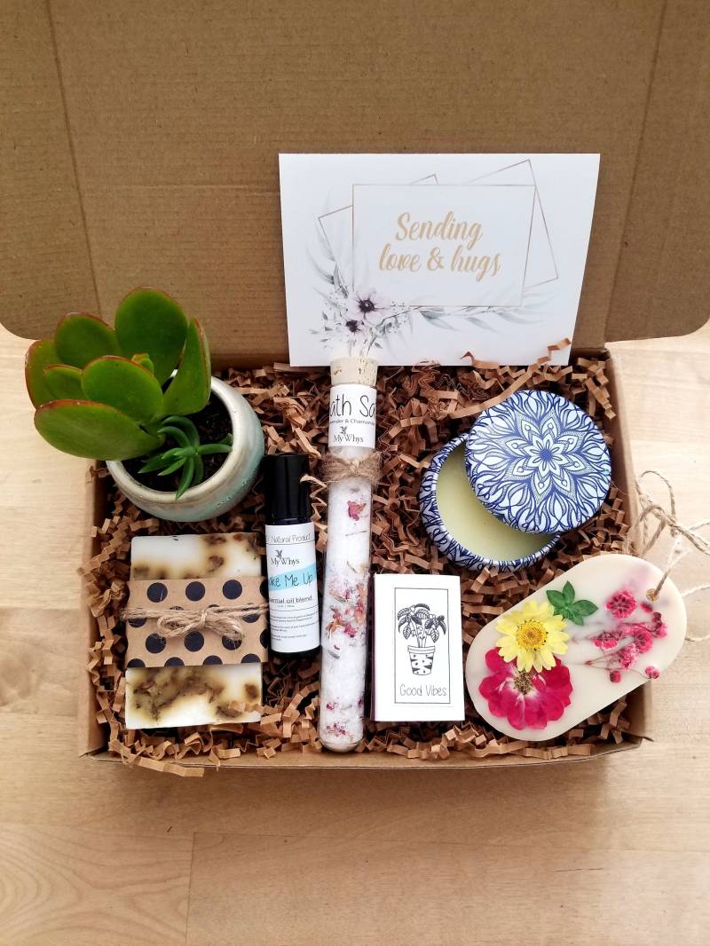 Senden Von Liebe Und Umarmungen Geschenkkorb, Thinking Of You Box, Care Paket, Spa-Geschenkbox, Op-Geschenk, Ein Geschenk Senden, Natürliches von MyWhys