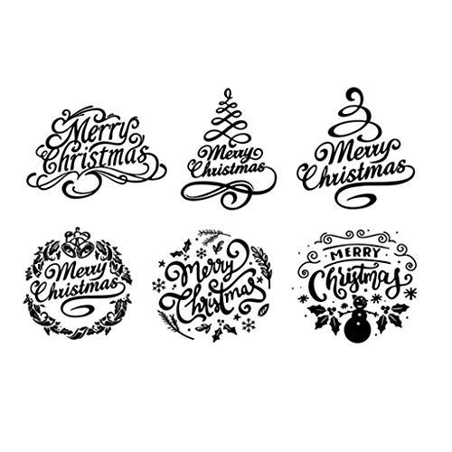 Transparenter Silikonstempel mit Weihnachtsmotiv für handgefertigte Weihnachtseinladungskarten, DIY-Papier, Kunst, Handwerk, Journaling, Zubehör, klare Stempel für Scrapbooking und Kartenherstellung, von Myazs