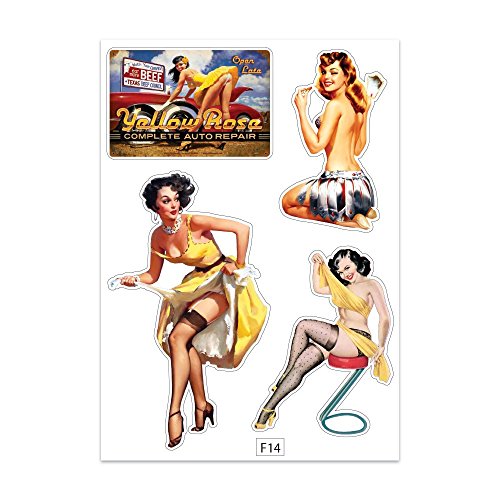 A4 Sticker Pinup Sticker selbstklebend - F14 von Mygoodprice