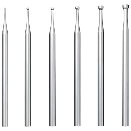 Myingaou 6 StüCk Runde FräSer - 3/32--Schaft, FräSer Zur Schmuckherstellung, Drahtrunder-Bits von Myingaou