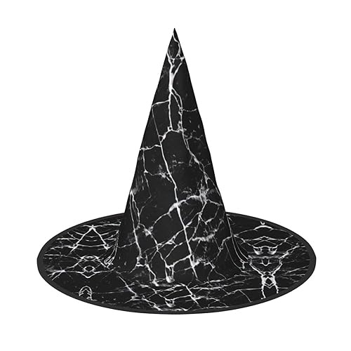 Schwarzer Marmor-Druck Halloween Hexenhüte Kappe Kegel Hexen Hüte Kinder Cosplay Party Kostüm Dekorationen von Mypiky
