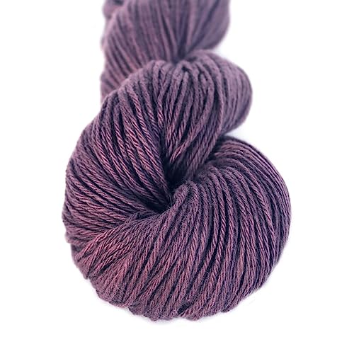 Garn, Häkelgarn, Baumwolle, Garnknäuel, Leinengarn, 1 x 55 g Strang, 100% mongolisches Kaschmirgarn, DK-Gewicht for Handstricken, warmes, weiches, luxuriöses Garn(#25 Mauve) von MyrXFb