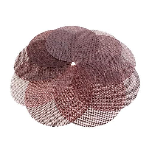 Schleifpapier, Schmirgelleinen, Trockenbau-Schleifpapier, flüssiges Schleifpapier, 10 Stück 125 mm Mesh-Schleifscheiben mit Klettverschluss, Körnung 80–600, 5 Zoll Anti-Blockier-, staubfreie, trockene von MyrXFb