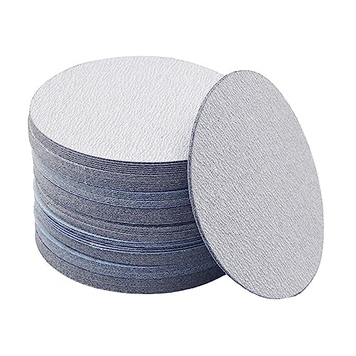 Schleifpapier, Schmirgelleinen, Trockenbau-Schleifpapier, flüssiges Schleifpapier, 100 Stück Schleifscheiben 9 Zoll, 225 mm, weißer Sand, nasses und trockenes Aluminiumoxid-Schleifpapier, Körnung 60–1 von MyrXFb