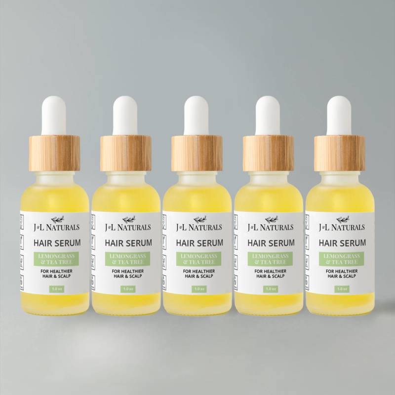 Alchemie Für Dein Haar Natürliches Haarserum-Bundle - 5Er-Pack Wachstum Und Vitalität von MysticMagusDesigns