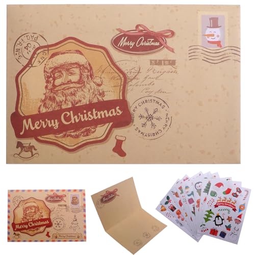 MytaYt 15er Weihnachtskarten mit Umschlag Set Merry Christmas Weihnachtskarte Briefumschläge Weihnachten Karten mit Sticker Weihnachten - Postkarten Weihnachten - Weihnachtskarten Set von MytaYt