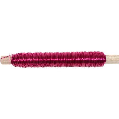 N/A 100g Deko Lackdraht 0,5mm Bindedraht Basteldraht Wickeldraht Draht Dekodraht, Farbe:pink von N/A