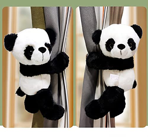 Raffhalter mit Cartoon-Vorhangschnalle, Tierriemen, Vorhanghaken, Vorhang-Clip, Raffhalter für Kinderzimmer, Fensterdekorationen (Panda), Größe M, 2 Stück von NC
