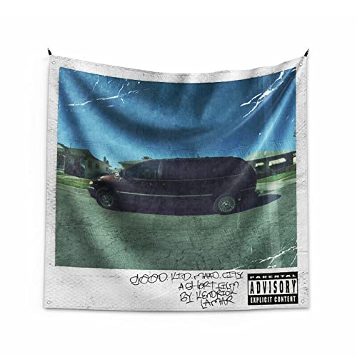 NC Tiango Kendrick Lamar Good Kid m.A.A.d City (Deluxe) Kunstmusikalbum zum Aufhängen, Banner, 90 x 91 cm von NC