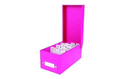 Lernbox DIN A8 / Karteikasten / incl. 400 Karteikarten und A-Z Register / pink von _N_/_A_