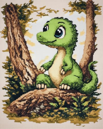 Diy-Teppich Knüpfstern Bastelset Mit Cartoon-Drache Zum Selbermachen，Knüpfpackungen Mit Fantasietieren Für Anfänger，Senioren Und Heimwerker. Knüpfpackungen Zum Selbermachen Von Knüpfpacku 90x120cm von N.LANSHAN