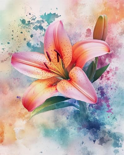 N.LANSHAN 11CT Diy Cross Stitch Kit Aquarell Lilienblüten Vorgedruckt Kreuzstich Stickpackungen Stickbild Stickset Sticken Set Für Erwachsene 80x100cm N.LANSHAN 11CT Diy Cross Stitch Kit Aquarell Lilienblüten Vorgedruckt Kreuzstich Stickpackungen Stickbild Stickset Sticken Set Für Erwachsene 80x100cm von N.LANSHAN