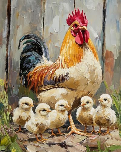 N.LANSHAN DIY Knüpfen Set Teppich Hahn Und Huhn Tiere Knüpfteppich-Sets Für Anfänger,Diy-Handarbeit,Häkelteppich-Set,Heimdekoration 90x120cm N.LANSHAN DIY Knüpfen Set Teppich Hahn Und Huhn Tiere Knüpfteppich-Sets Für Anfänger,Diy-Handarbeit,Häkelteppich-Set,Heimdekoration 90x120cm von N.LANSHAN