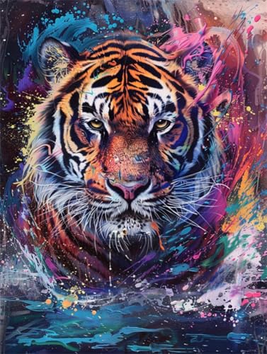 N.LANSHAN DIY Knüpfteppich Zum Selber Knüpfen Bunter Graffiti-Tiger Diy-Knüpfteppich-Set,Teppichherstellungssets,Kreuzstich-Stickerei-Sets,Handarbeiten 90x120cm N.LANSHAN DIY Knüpfteppich Zum Selber Knüpfen Bunter Graffiti-Tiger Diy-Knüpfteppich-Set,Teppichherstellungssets,Kreuzstich-Stickerei-Sets,Handarbeiten 90x120cm von N.LANSHAN