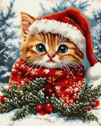 N.LANSHAN DIY Knüpfteppich Zum Selber Knüpfen Cartoon Weihnachten Katze Tier Diy-Häkelsets,Stickset,Knüpfteppich-Set Für Anfänger,Handarbeit,Heimdekoration 100x140cm N.LANSHAN DIY Knüpfteppich Zum Selber Knüpfen Cartoon Weihnachten Katze Tier Diy-Häkelsets,Stickset,Knüpfteppich-Set Für Anfänger,Handarbeit,Heimdekoration 100x140cm von N.LANSHAN