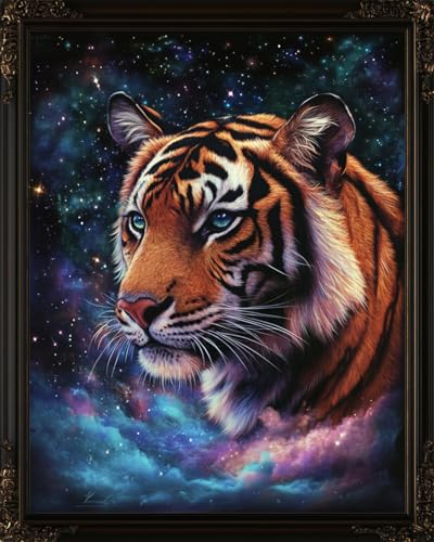 N.LANSHAN DIY Knüpfteppich Zum Selber Knüpfen Fantasy-Tiger Und Sternenhimmel Diy-Knüpfset Für Teppiche,Häkelset Für Anfänger,Teppichset Mit Bedruckter Leinwand,Geschenk 100x140cm N.LANSHAN DIY Knüpfteppich Zum Selber Knüpfen Fantasy-Tiger Und Sternenhimmel Diy-Knüpfset Für Teppiche,Häkelset Für Anfänger,Teppichset Mit Bedruckter Leinwand,Geschenk 100x140cm von N.LANSHAN