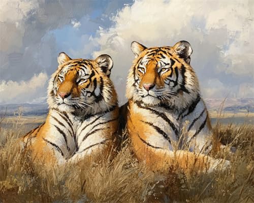 N.LANSHAN DIY Knüpfteppich Zwei Tiger Tiere Knüpfpackungen Für Teppiche Zum Selbermachen Für Familie Und Freunde,Handarbeit,Kreuzstich,Bastelset,Geschenk 80x115cm N.LANSHAN DIY Knüpfteppich Zwei Tiger Tiere Knüpfpackungen Für Teppiche Zum Selbermachen Für Familie Und Freunde,Handarbeit,Kreuzstich,Bastelset,Geschenk 80x115cm von N.LANSHAN