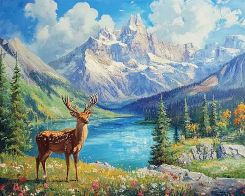 N.LANSHAN DIY Teppich DIY Set Berge Wälder Seen Landschaften Und Tiere Diy-Knüpfteppich-Sets Für Anfänger,Unfertige Häkel- Und Stickteppiche 55x75cm N.LANSHAN DIY Teppich DIY Set Berge Wälder Seen Landschaften Und Tiere Diy-Knüpfteppich-Sets Für Anfänger,Unfertige Häkel- Und Stickteppiche 55x75cm von N.LANSHAN