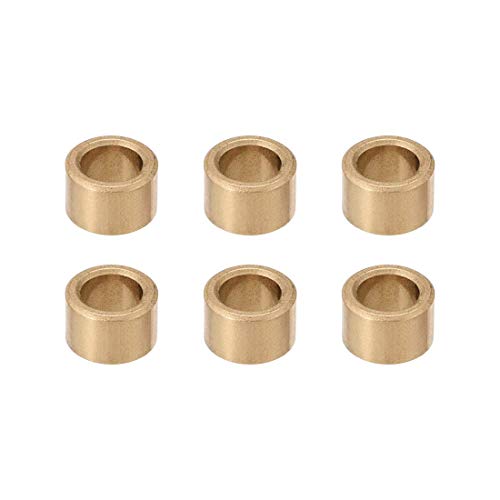 Kugellager Muffe 8 mm Bohrung x 12 mm OD x 8 mm lang Ringe aus Bronze selbstschmierend 6 Stück von NA